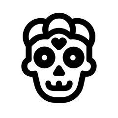 dia de muertos icon  flat vector icon