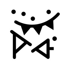 festival icon  flat vector icon