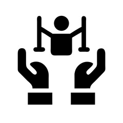 human rights icon  flat vector icon