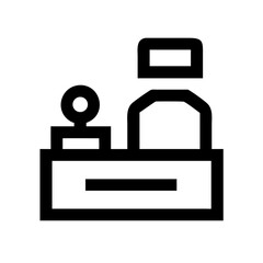 cashier icon  flat vector icon