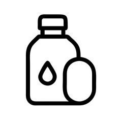water bottle icon  flat vector icon