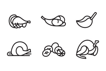 Minimalist Smoothie Bowls Icon Line Art