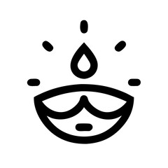 diwali icon flat vector icon
