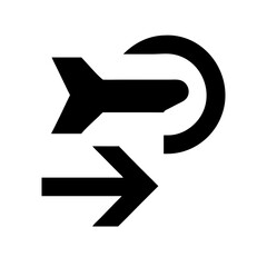 flight icon  flat vector icon