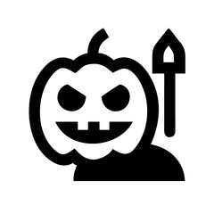 halloween icon flat vector icon