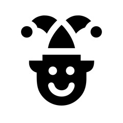 jester icon  flat vector icon