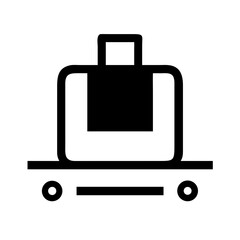 luggage icon  flat vector icon