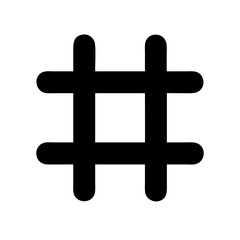 hashtag icon  flat vector icon