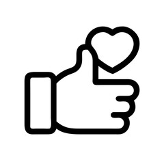 like icon  flat vector icon