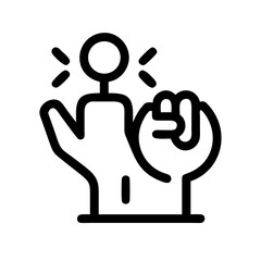 empowerment icon  flat vector icon