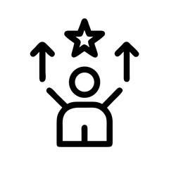 motivation icon  flat vector icon