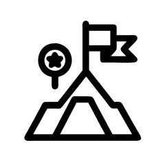 mission statement icon  flat vector icon