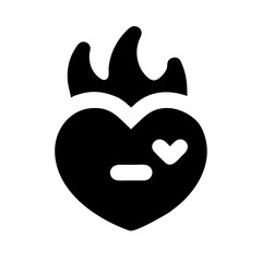 passion icon  flat vector icon