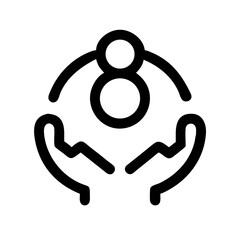 synergy icon  flat vector icon