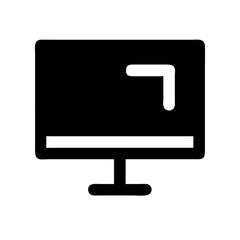 big screen icon  flat vector icon