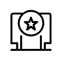 backstage icon  flat vector icon