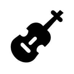 violin icon  flat vector icon