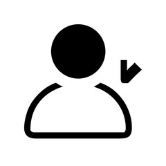 user icon flat vector icon