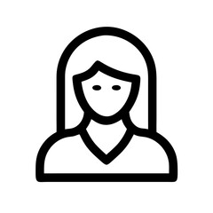 woman icon  flat vector icon
