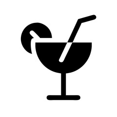 cocktail icon  flat vector icon