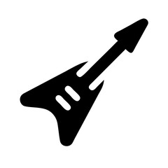 electric guitar icon  flat vector icon
