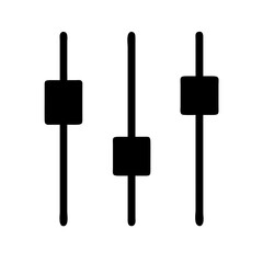 equalizer icon  flat vector icon
