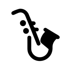 saxophone icon  flat vector icon