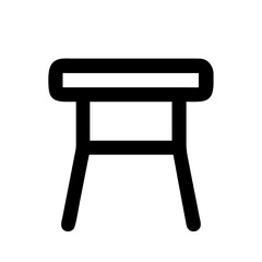 stool icon  flat vector icon