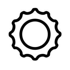 beer cap icon  flat vector icon