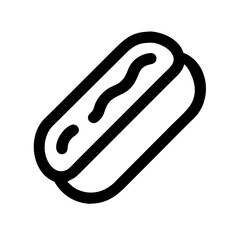 hot dog icon  flat vector icon
