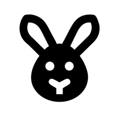 rabbit icon  flat vector icon