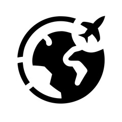around the world icon  flat vector icon