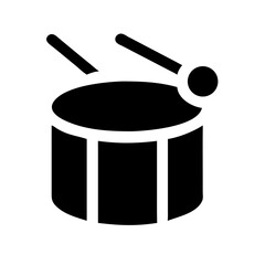 drum icon flat vector icon