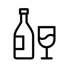 champagne icon  flat vector icon