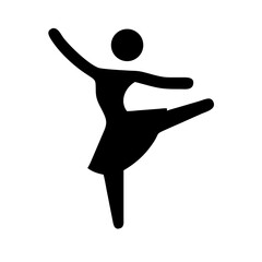 dancer icon  flat vector icon