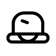 Fototapeta premium hat icon flat vector icon