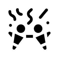 party and celebration  flat vector icon