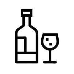 wine icon  flat vector icon