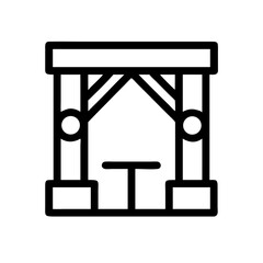 stage icon  flat vector icon