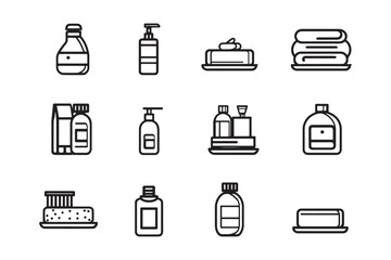 Ultra Minimalist Snowflake Line Art Icon