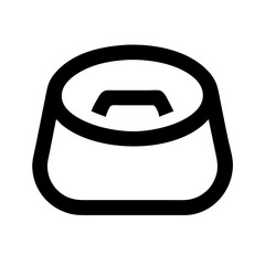 water bowl icon  flat vector icon