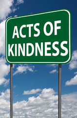 acts of kindness sign