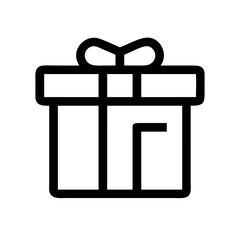 gift icon  flat vector icon