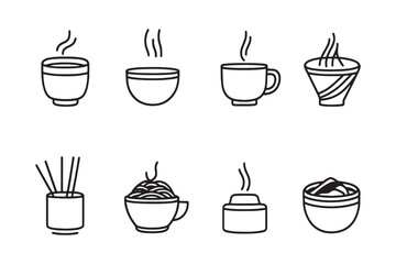 Snowflake Line Art Minimalist Style Icon