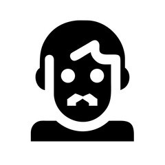 zombie icon flat vector icon