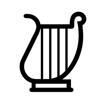 recommend clip art: harp icon flat vector icon