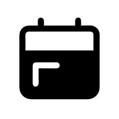 calendar icon  flat vector icon