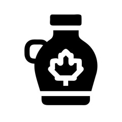 maple syrup icon  flat vector icon