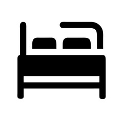 bed icon  flat vector icon