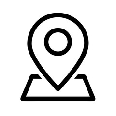 location icon  flat vector icon